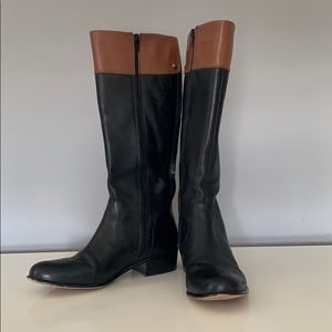Corso Como Black and Saddle boots size 8